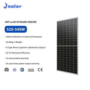 N Type丨M7N66BH丨520-540W